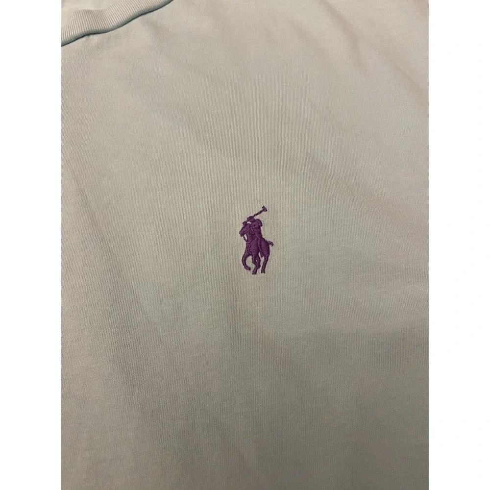 Polo Ralph Lauren T-Shirt Lot of 2 Mens XXL Crew Neck Cotton Blue Purple Pony